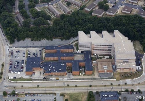 Ariel view of the Richmond Justice Center complex.